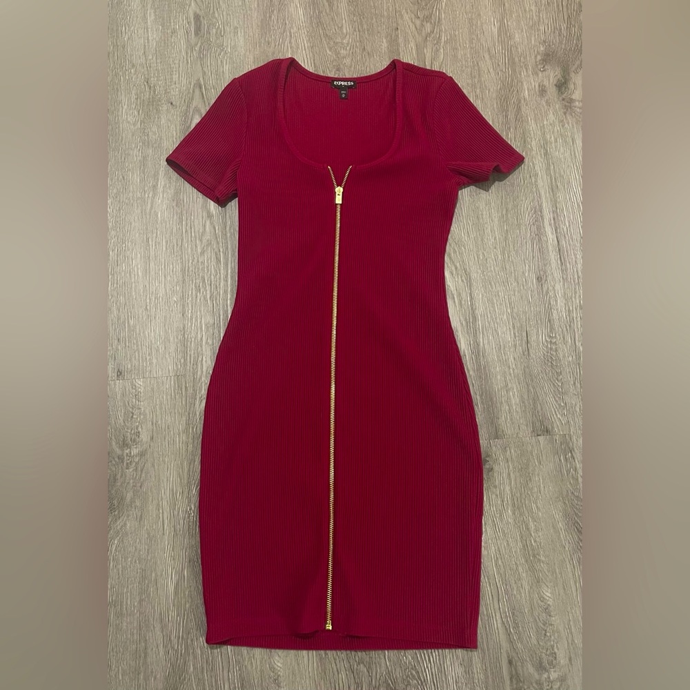 Express bodycon ribbed dress